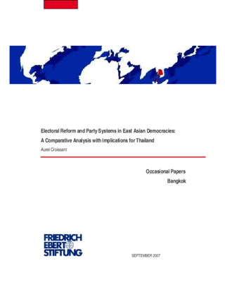 Electoral reform and party system in East Asian democracies