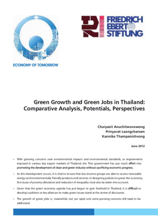 Green growth and green jobs in Thailand